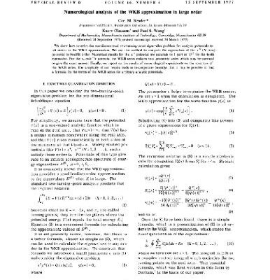 خرید و دانلود نسخه کامل کتاب Numerological analysis of WKB approximation in large order