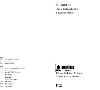 خرید و دانلود نسخه کامل کتاب Números ; Uma Introdução a Matemática