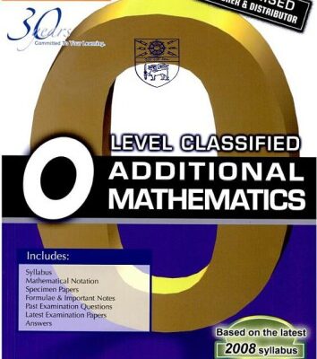 خرید و دانلود نسخه کامل کتاب O-Level Classified Additional Mathematics with Model Answers