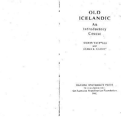 خرید و دانلود نسخه کامل کتاب Old Icelandic: An Introductory Course