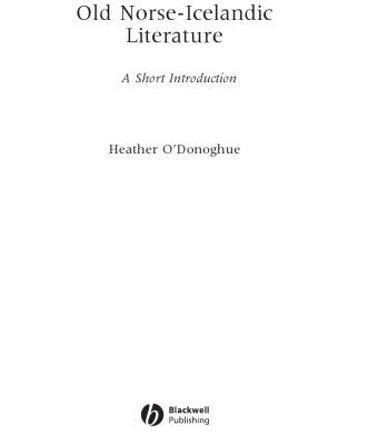 خرید و دانلود نسخه کامل کتاب Old Norse-Icelandic Literature: A Short Introduction