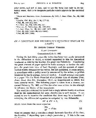 خرید و دانلود نسخه کامل کتاب On a Condition for Helmholtzs Equation Similar to Lames (1902)(en)(3s)