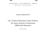 خرید و دانلود نسخه کامل کتاب On a Nonlocal Boundary Value Problem for Linear Systems of Functional Differential Equations