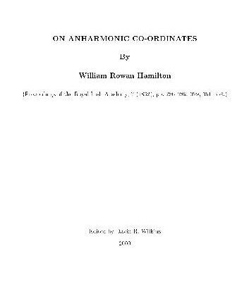 خرید و دانلود نسخه کامل کتاب On Anharmonic Co-ordinates