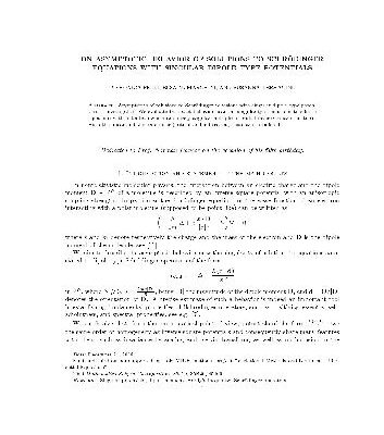 خرید و دانلود نسخه کامل کتاب On asymptotic behavior of solutions to Schrodinger equations with singular dipole-type potentials
