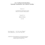 خرید و دانلود نسخه کامل کتاب On Combinatorial Identities: Symbolic Summation and Umbral Calculus