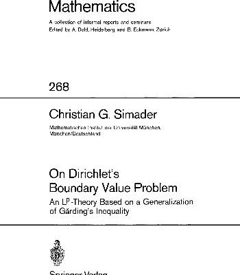 خرید و دانلود نسخه کامل کتاب On Dirichlet’s Boundary Value Problem: LP-Theory based on a Generalization of Garding’s Inequality