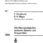 خرید و دانلود نسخه کامل کتاب O(n)- Mannigfaltigkeiten, exotische Spharen und Singularitaten