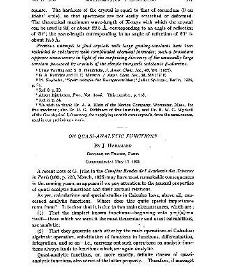 خرید و دانلود نسخه کامل کتاب On Quasi-Analytic Functions