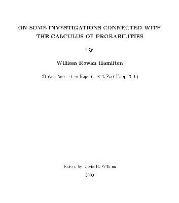 خرید و دانلود نسخه کامل کتاب On Some Investigations Connected with the Calculus of Probabilities