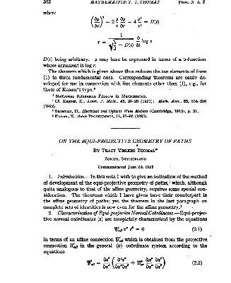 خرید و دانلود نسخه کامل کتاب On the Equi-projective Geometry of Paths