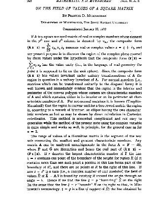 خرید و دانلود نسخه کامل کتاب On The Field Of Values Of A Square Matrix