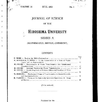 خرید و دانلود نسخه کامل کتاب On the linearization of a form of higher degree and its representation (generalized Clifford algebra)(J.Sci.Hiroshima 1952)