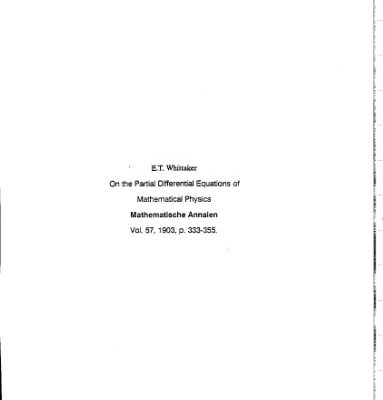 خرید و دانلود نسخه کامل کتاب On the partial differential equations of mathematical physics