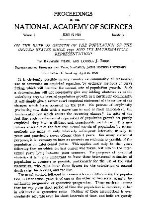 خرید و دانلود نسخه کامل کتاب On the Rate of Growth of the Population of the United States since 1790 and Its Mathematical Representation