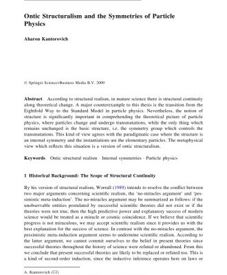 خرید و دانلود نسخه کامل کتاب Ontic Structuralism and the Symmetries of Particle Physics