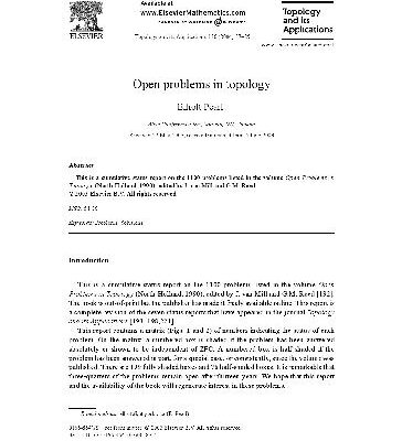 خرید و دانلود نسخه کامل کتاب Open problems in topology