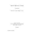 خرید و دانلود نسخه کامل کتاب Operator algebras and topology