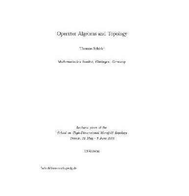 خرید و دانلود نسخه کامل کتاب Operator algebras and topology