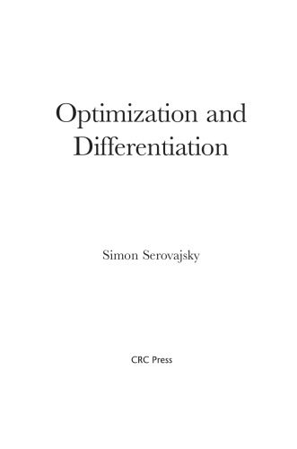 خرید و دانلود نسخه کامل کتاب Optimization and differentiation_68b3d057f190e.jpeg خرید و دانلود نسخه کامل کتاب Optimization and differentiation