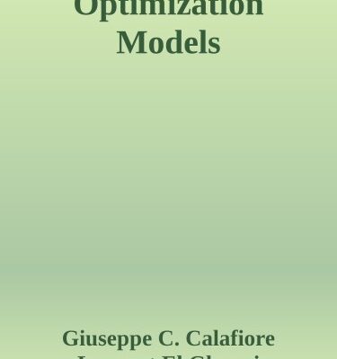 خرید و دانلود نسخه کامل کتاب Optimization Models