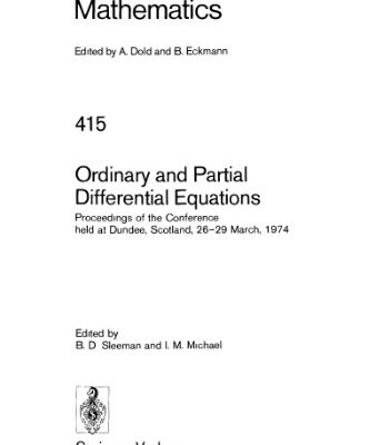 خرید و دانلود نسخه کامل کتاب Ordinary and Partial Differential Equations