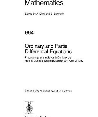 خرید و دانلود نسخه کامل کتاب Ordinary and Partial Differential Equations