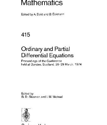 خرید و دانلود نسخه کامل کتاب Ordinary And Partial Differential Equations
