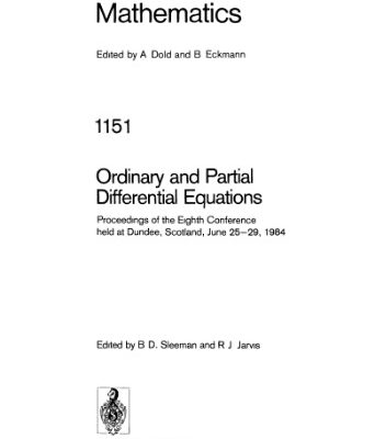 خرید و دانلود نسخه کامل کتاب Ordinary and Partial Differential Equations