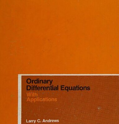 خرید و دانلود نسخه کامل کتاب Ordinary Differential Equations With Applications