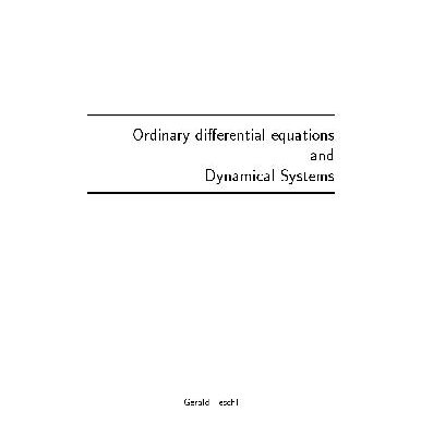 خرید و دانلود نسخه کامل کتاب Ordinary differential equations