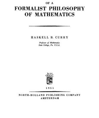 خرید و دانلود نسخه کامل کتاب Outlines of a formalist philosophy of mathematics
