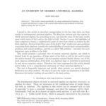 خرید و دانلود نسخه کامل کتاب Overview of Modern Universal Algebra
