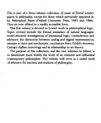 خرید و دانلود نسخه کامل کتاب Papers in Philosophical Logic: Volume 1