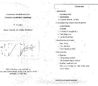 خرید و دانلود نسخه کامل کتاب Parameter identification for inelastic constitutive equations