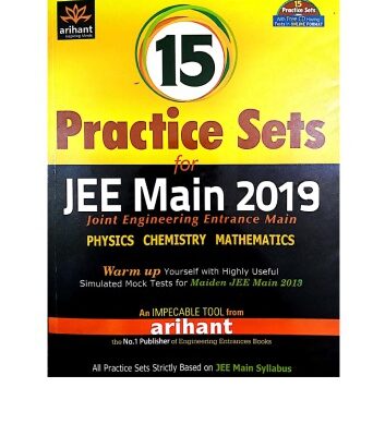 خرید و دانلود نسخه کامل کتاب Part 1 8 of 15 Practice Sets for IIT JEE main from Arihant Physics Chemistry Mathematics warm up Engineering Entrance Question Bank Solution Mock Tests