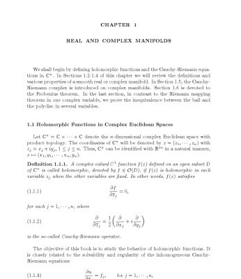 خرید و دانلود نسخه کامل کتاب Partial differential equations in several complex variables