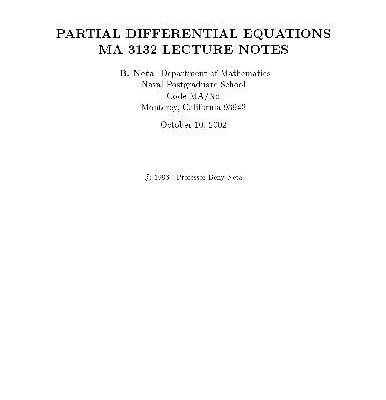 خرید و دانلود نسخه کامل کتاب Partial differential equations, lecture notes
