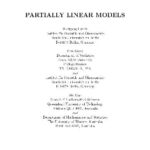 خرید و دانلود نسخه کامل کتاب Partially linear models of parameter estimation