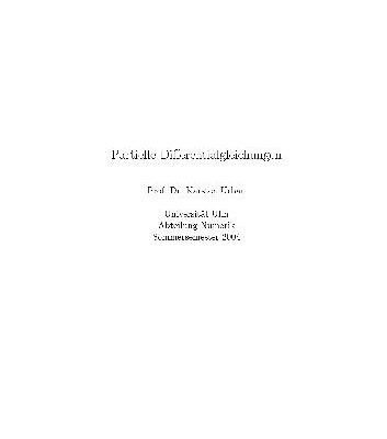 خرید و دانلود نسخه کامل کتاب Partielle Differentialgleichungen