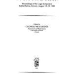 خرید و دانلود نسخه کامل کتاب Patras logic symposion: Proceedings Patras, 1980