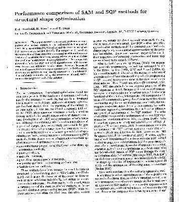 خرید و دانلود نسخه کامل کتاب Performance comparison of SAM and SQP for structural optimization