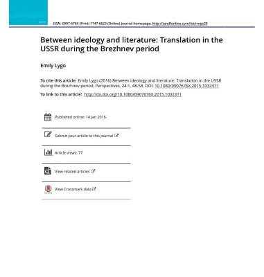 خرید و دانلود نسخه کامل کتاب Perspectives_ Studies in Translatology – Volume 24, Issue 1