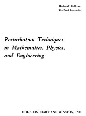 خرید و دانلود نسخه کامل کتاب Perturbation techniques in mathematics, physics, and engineering
