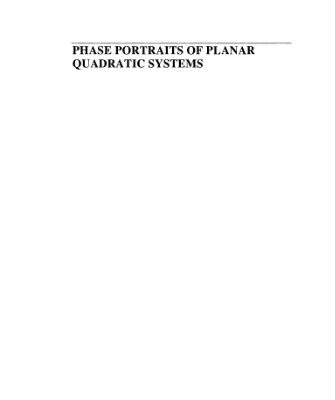 خرید و دانلود نسخه کامل کتاب Phase Portraits of Planar Quadratic Systems