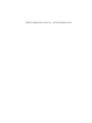 خرید و دانلود نسخه کامل کتاب Phenomenological Epistemology
