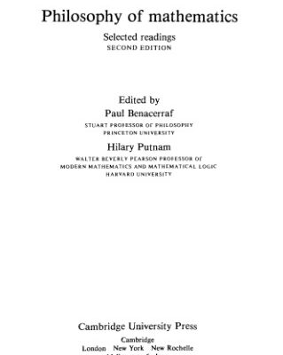 خرید و دانلود نسخه کامل کتاب Philosophy of Mathematics: Selected Readings