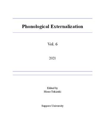 خرید و دانلود نسخه کامل کتاب Phonological Externalization
