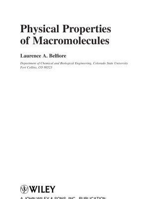 خرید و دانلود نسخه کامل کتاب Physical Properties of Macromolecules