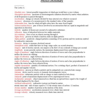خرید و دانلود نسخه کامل کتاب Physics Dictionary